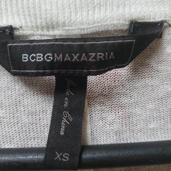 Split Hi-Low Hem Cream Sweater - sz XS - Picture 8 of 9